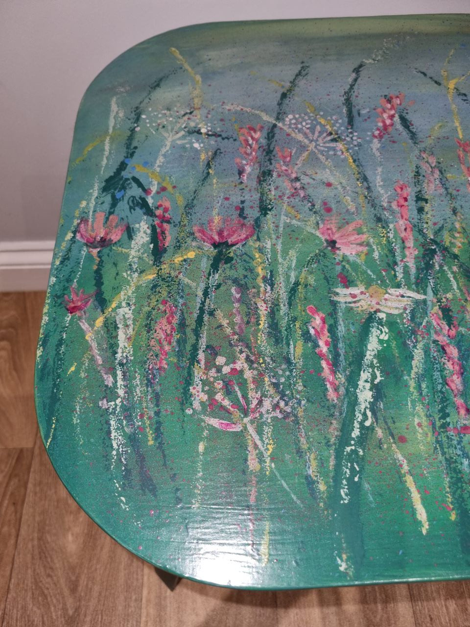 Floral Side Table