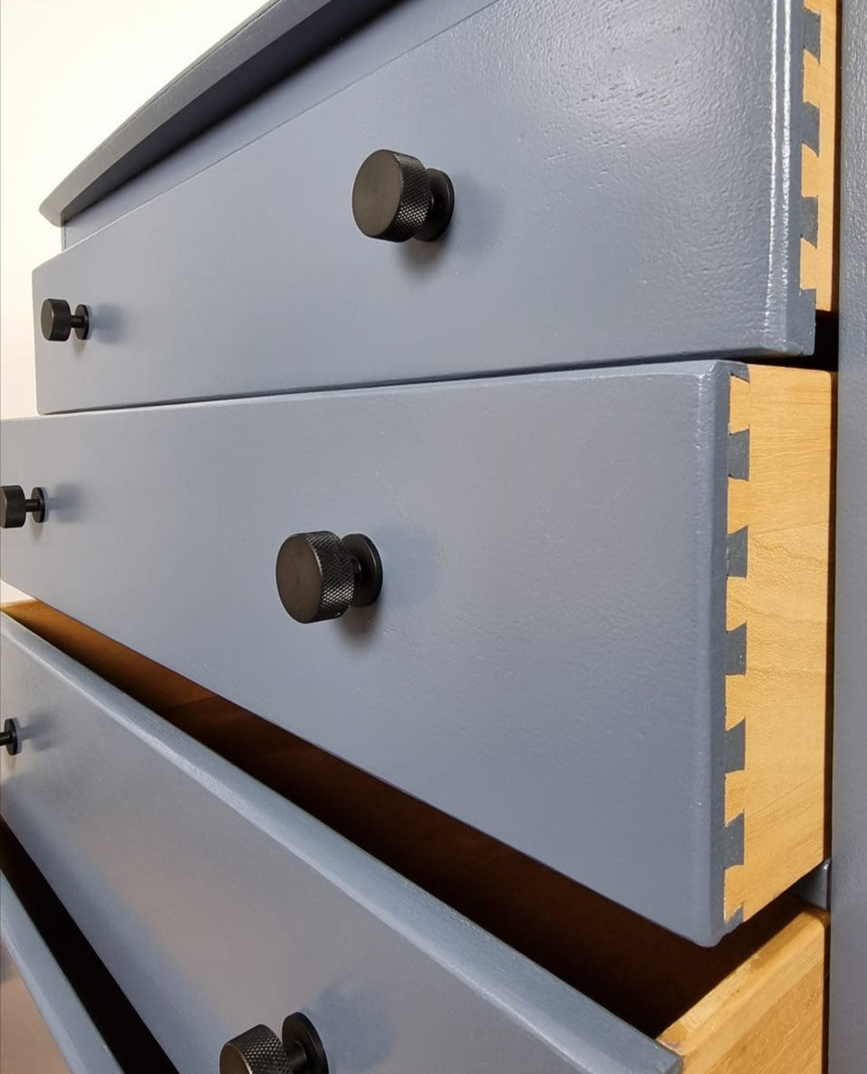 Harris Lebus Vintage Chest of Drawers in Denim Blue