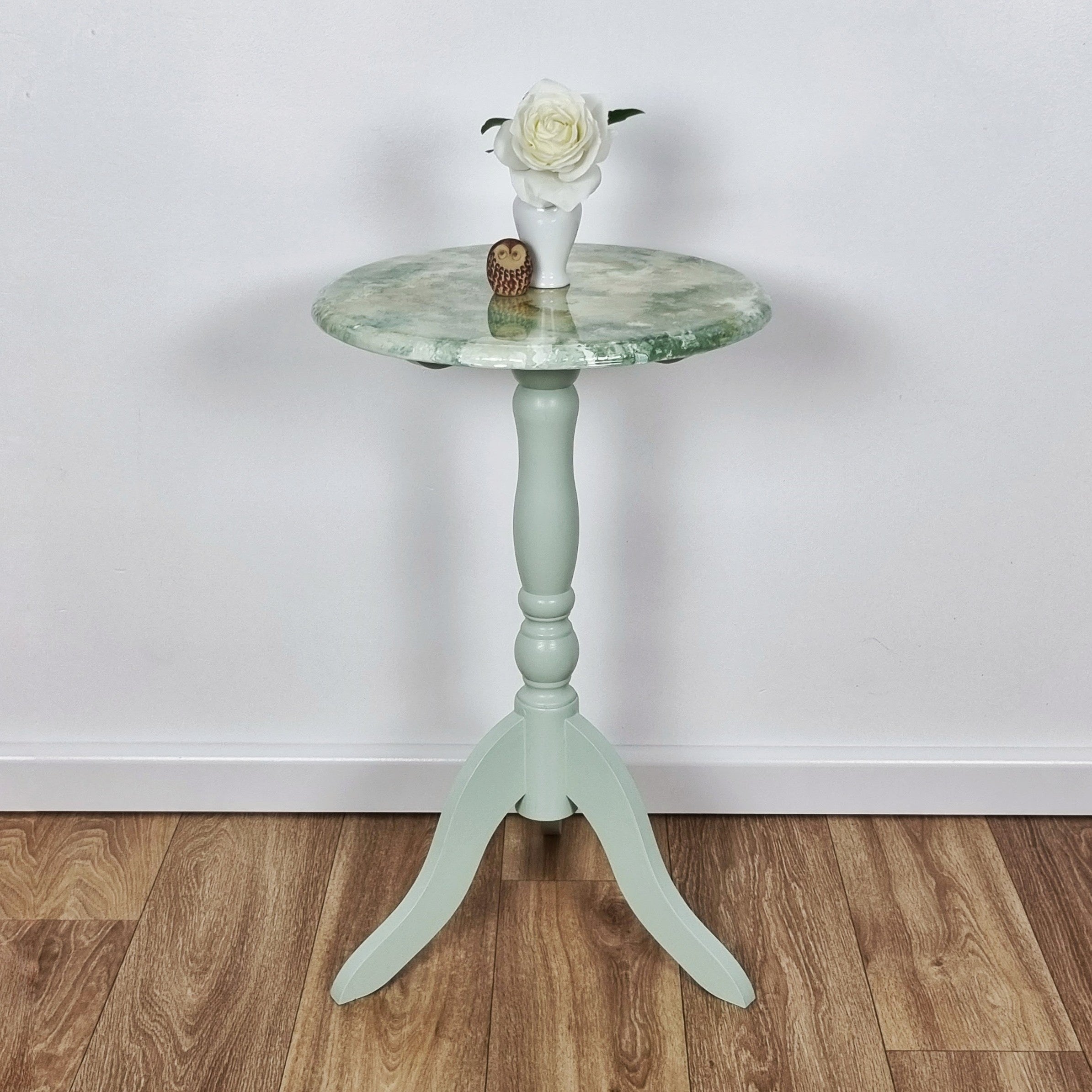 Painted round side deals table