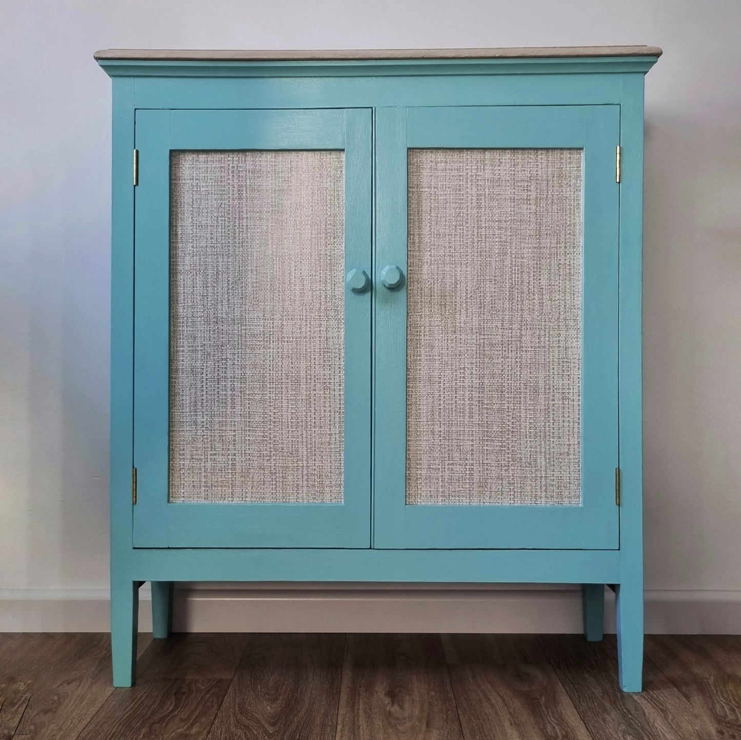 Tiffany Blue Hallway Storage Cupboard