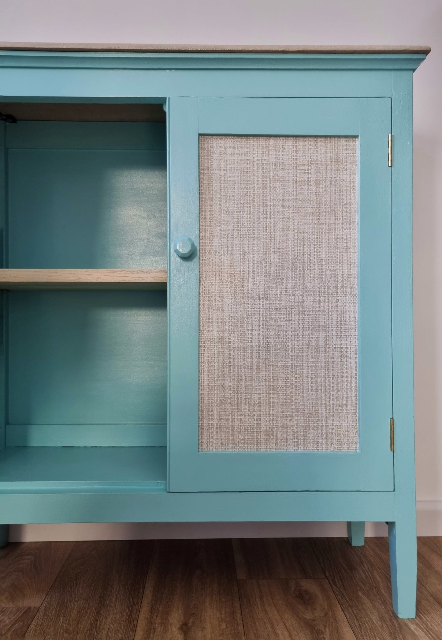 Tiffany Blue Hallway Storage Cupboard