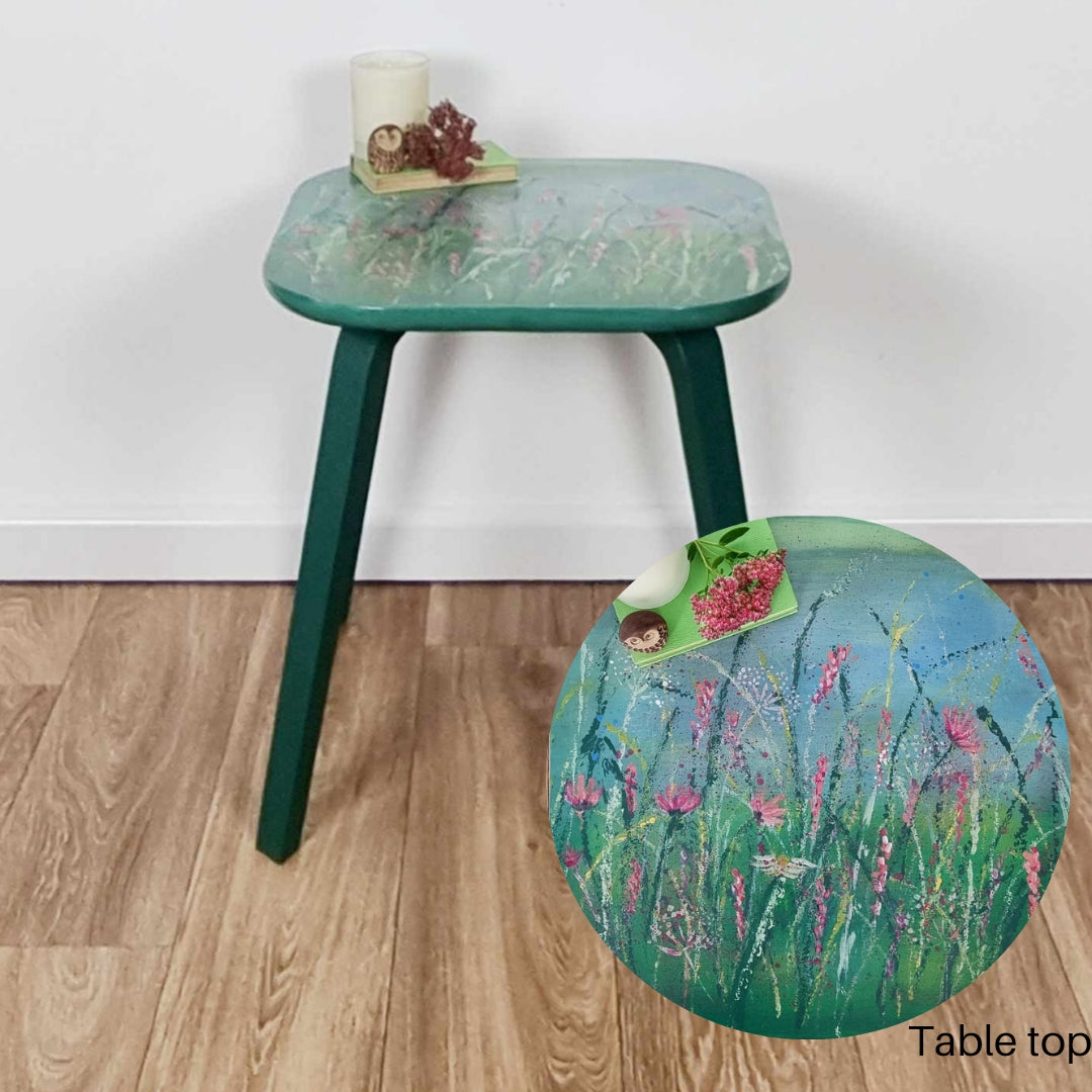 Floral Side Table